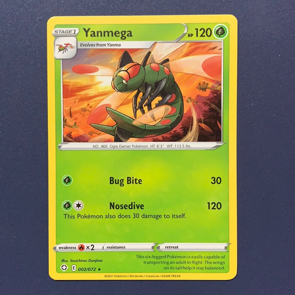 Yanmega Pokémon card 2/72